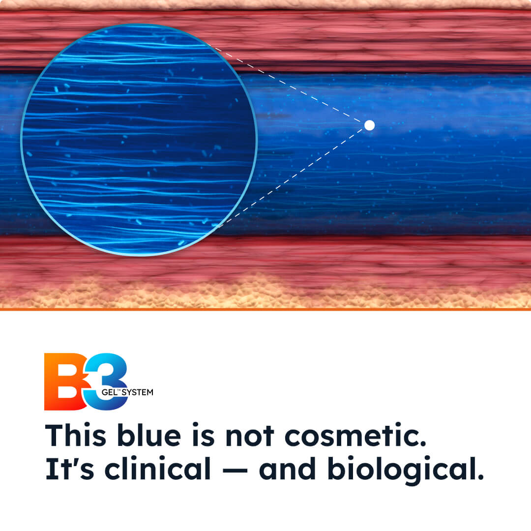B3 Gel System clinical education creative
